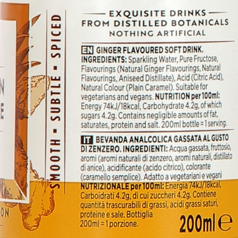 DELICATE LONDON GINGER ALE